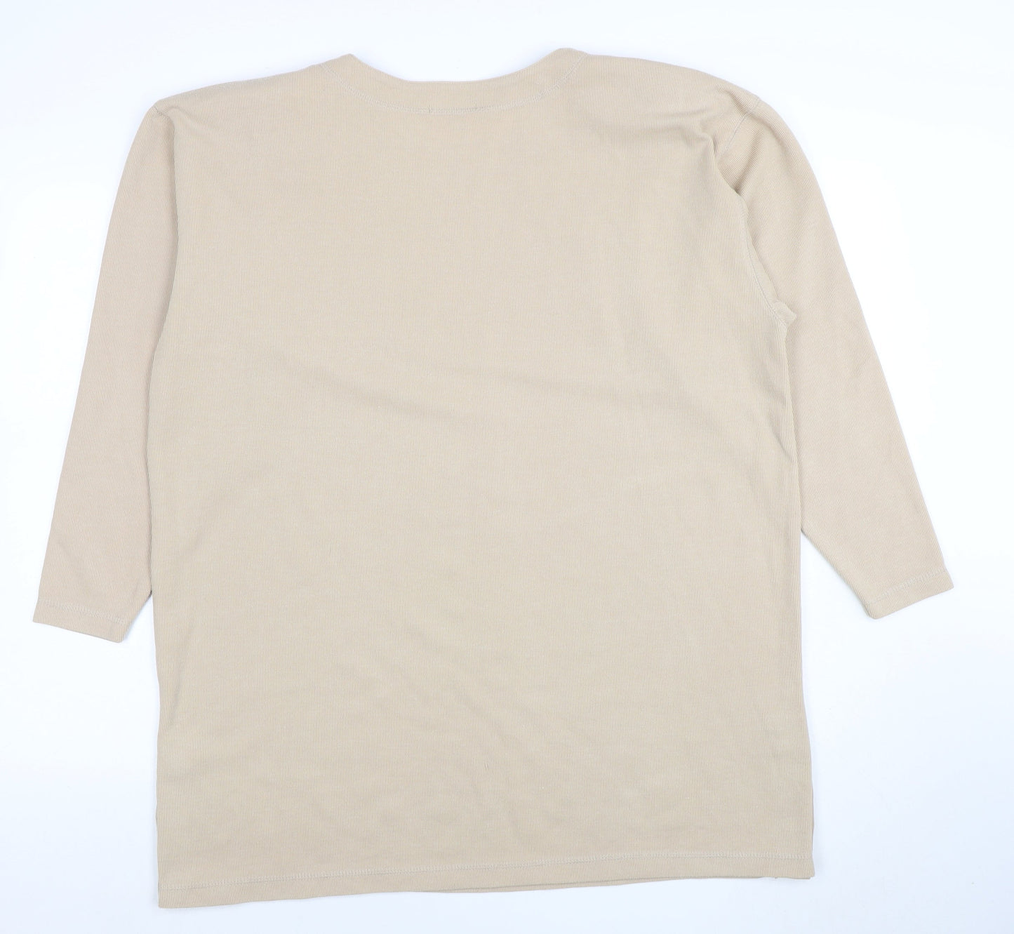 Womens UK Size M South Lodge Beige Basic T-Shirt