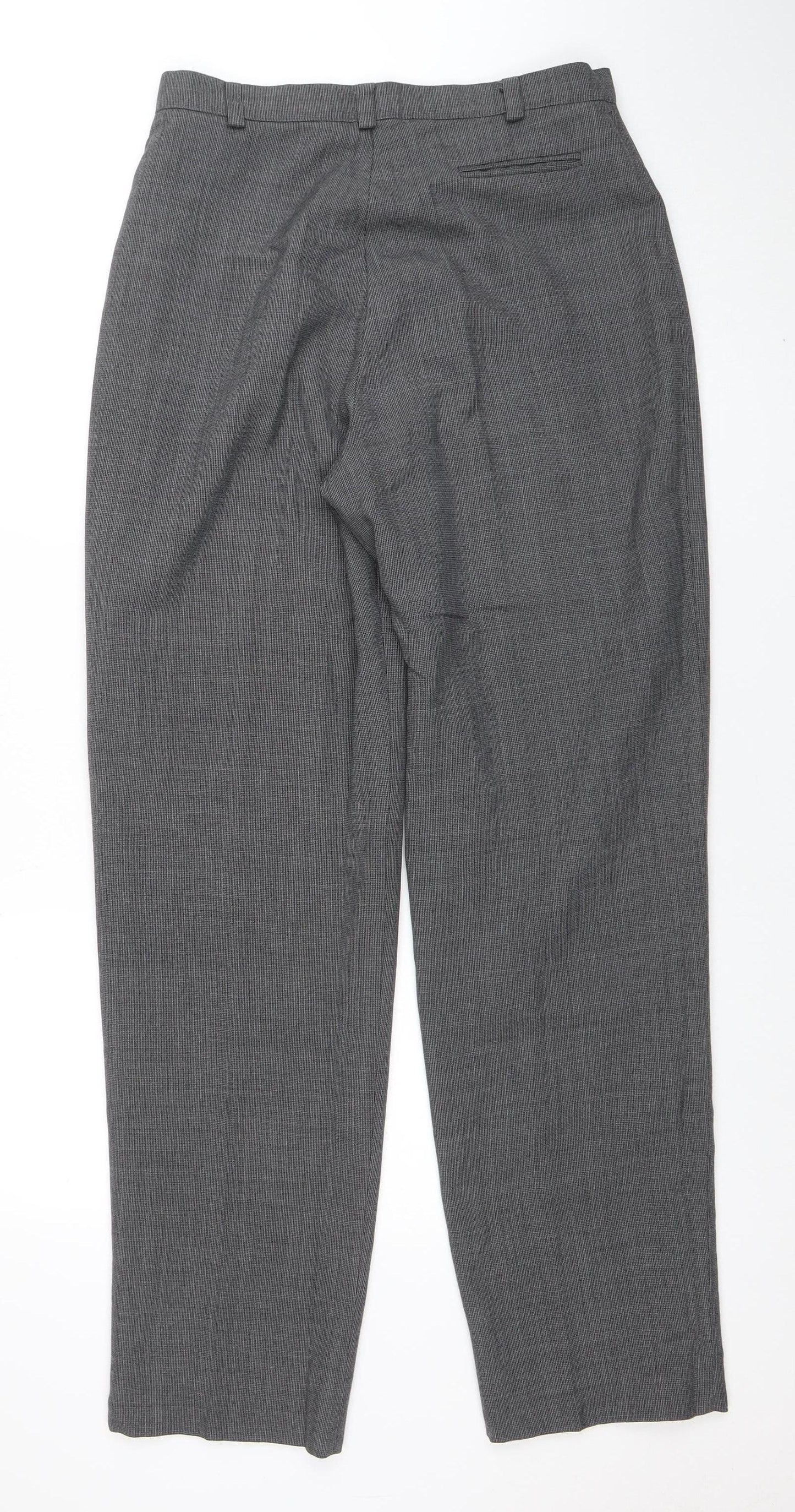 Womens UK Size 14 Private Collection Classic Fit Dress Pants Grey Trousers