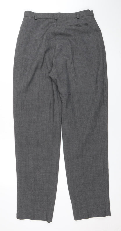 Womens UK Size 14 Private Collection Classic Fit Dress Pants Grey Trousers