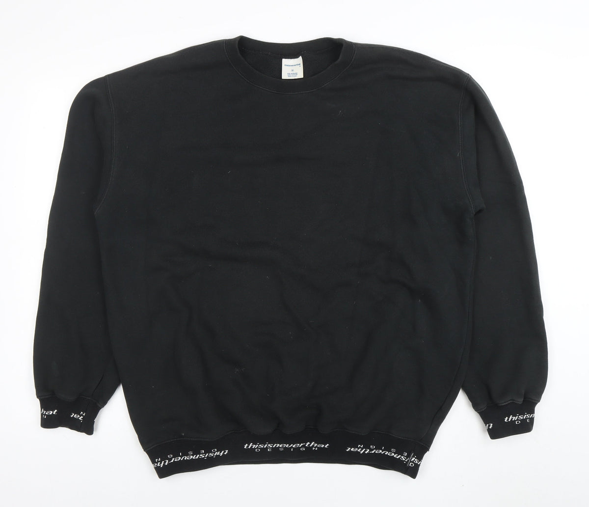 Mens UK Size M thisisneverthat Black Pullover Sweatshirt