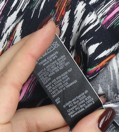 Marks and Spencer Women’s Multicoloured V-Neck Blouson Dress Size 16