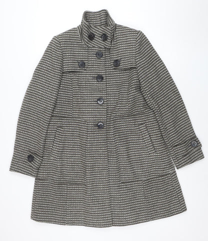 Womens UK Size 10 NEXT Grey Pea Coat