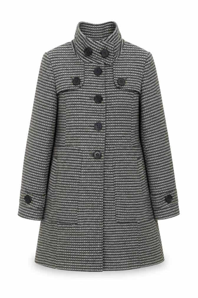 Womens UK Size 10 NEXT Grey Pea Coat