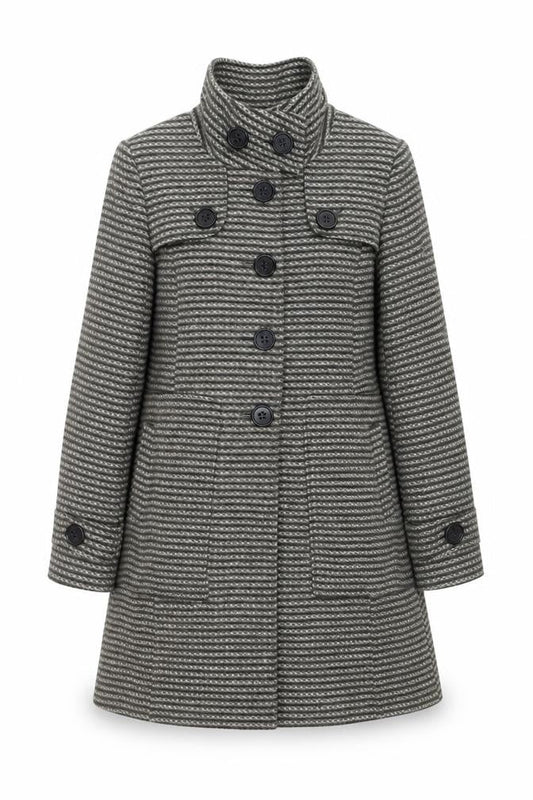 Womens UK Size 10 NEXT Grey Pea Coat