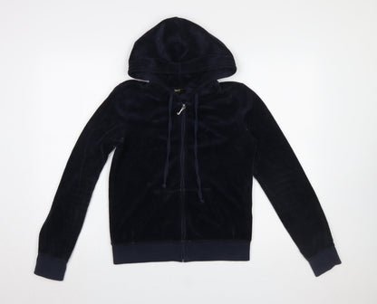 Womens UK Size S Juicy Couture Blue Full Zip Hoodie