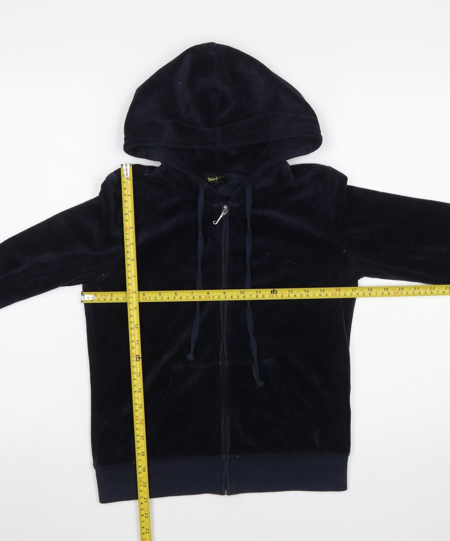 Womens UK Size S Juicy Couture Blue Full Zip Hoodie