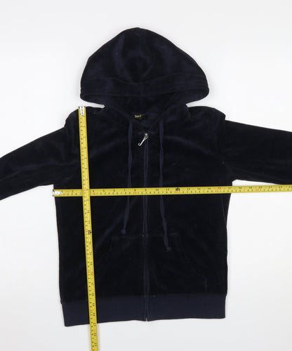 Womens UK Size S Juicy Couture Blue Full Zip Hoodie