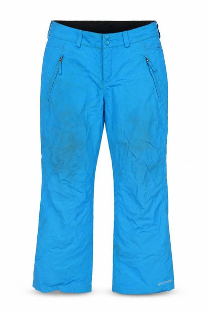 Mens UK Size S Columbia Regular Fit Snow Pants Blue Trousers
