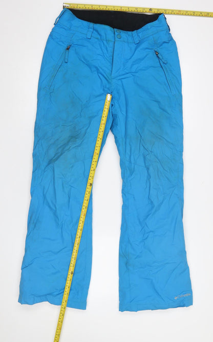 Mens UK Size S Columbia Regular Fit Snow Pants Blue Trousers