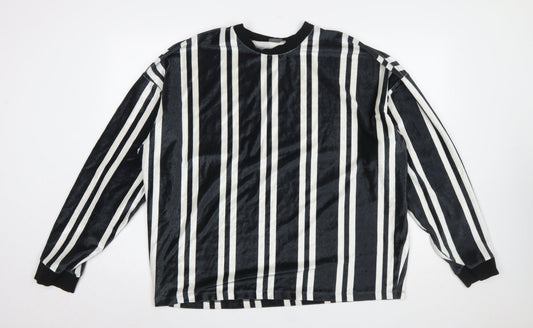 Womens UK Size L ASOS Black Basic T-Shirt