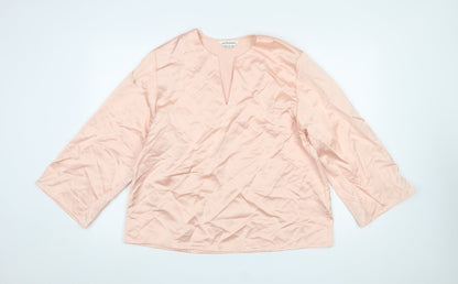 Womens UK Size 10 Marks and Spencer Pink Tunic Blouse