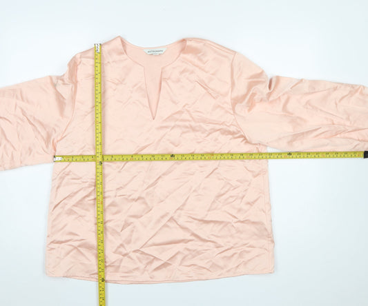 Womens UK Size 10 Marks and Spencer Pink Tunic Blouse
