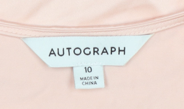 Womens UK Size 10 Marks and Spencer Pink Tunic Blouse