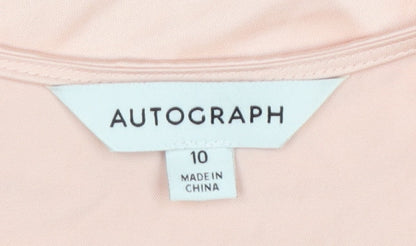 Womens UK Size 10 Marks and Spencer Pink Tunic Blouse