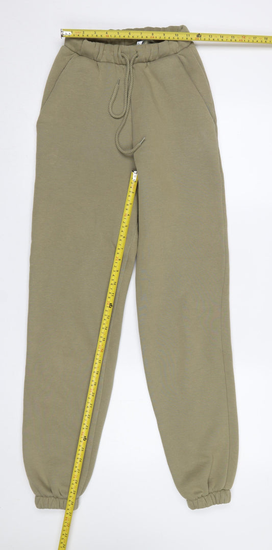 Womens UK Size 4 ASOS DESIGN Regular Fit Jogger Green Trousers