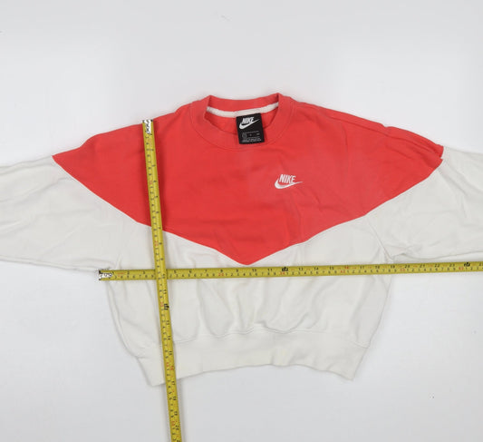 Womens UK Size S Nike Multicoloured Pullover Sweatshirt