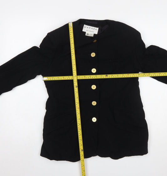 Womens UK Size 14 Jaeger Regular Black Blazer
