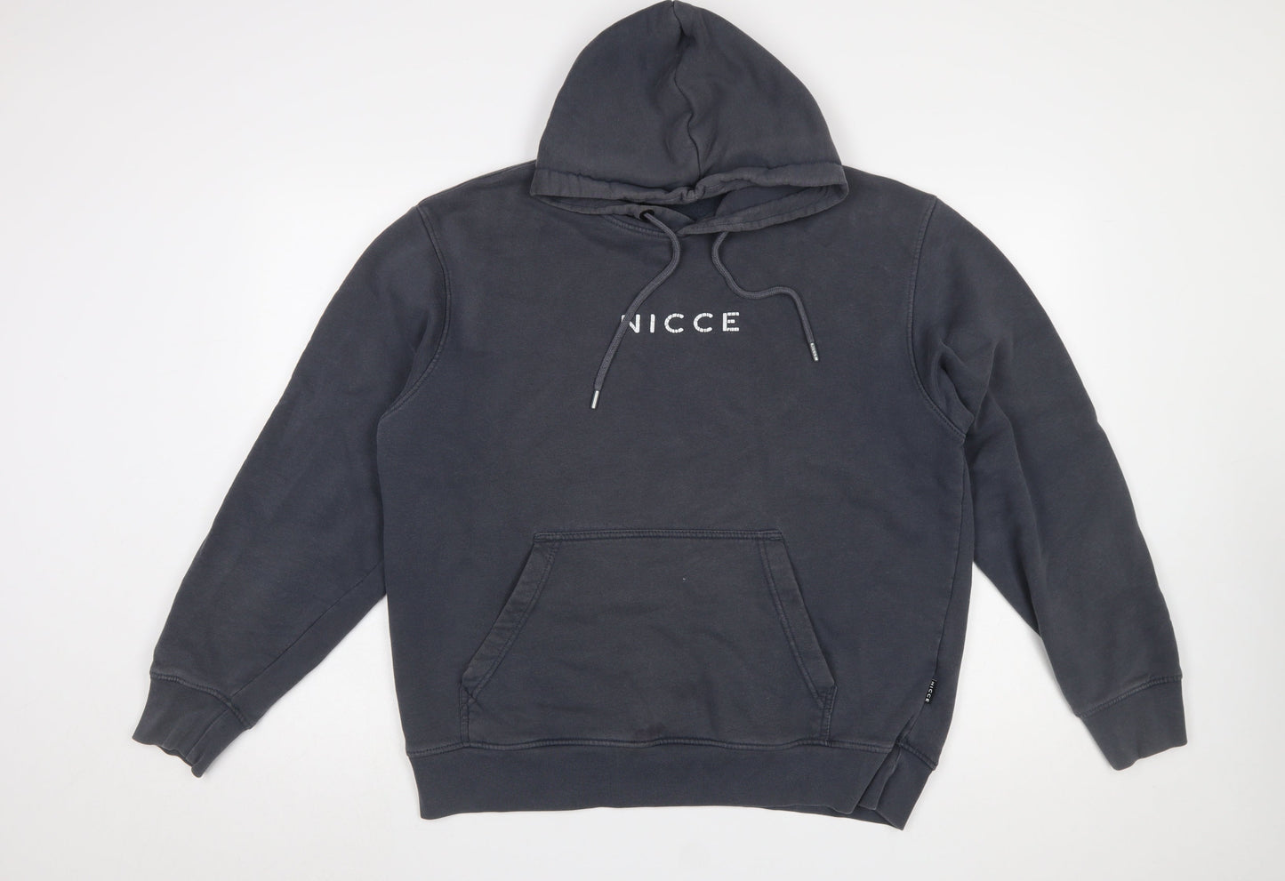 Mens UK Size L NICCE Black Pullover Hoodie