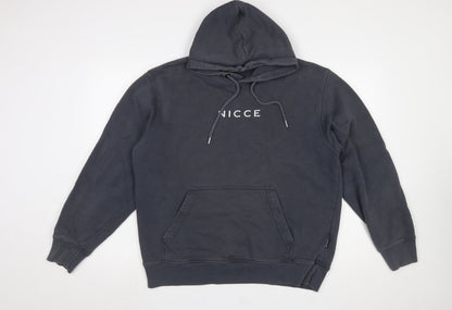 Mens UK Size L NICCE Black Pullover Hoodie