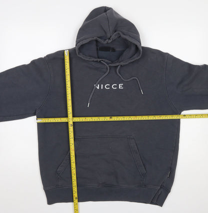 Mens UK Size L NICCE Black Pullover Hoodie