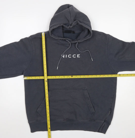 Mens UK Size L NICCE Black Pullover Hoodie