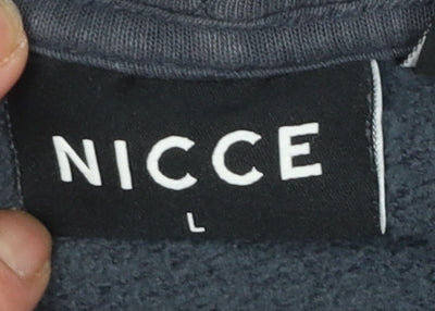 Mens UK Size L NICCE Black Pullover Hoodie
