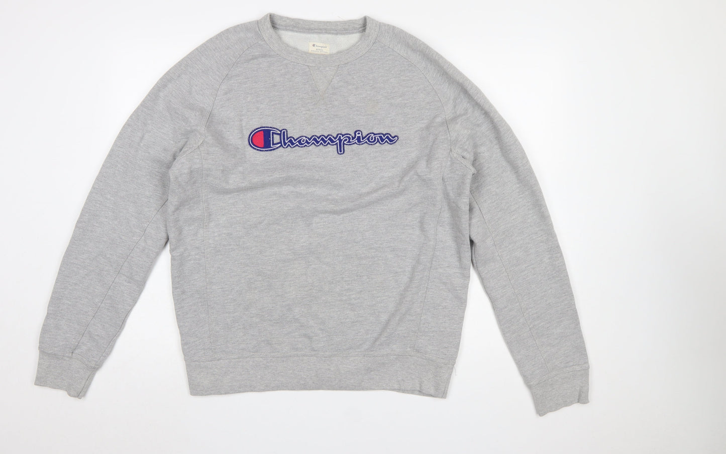 Mens UK Size L Champion Grey Pullover Sweatshirt