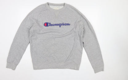 Mens UK Size L Champion Grey Pullover Sweatshirt