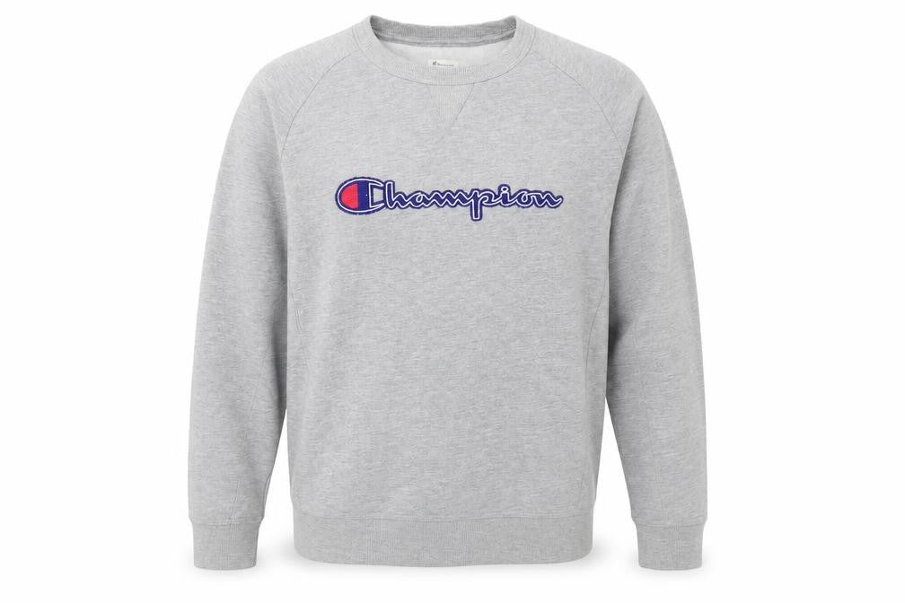 Mens UK Size L Champion Grey Pullover Sweatshirt