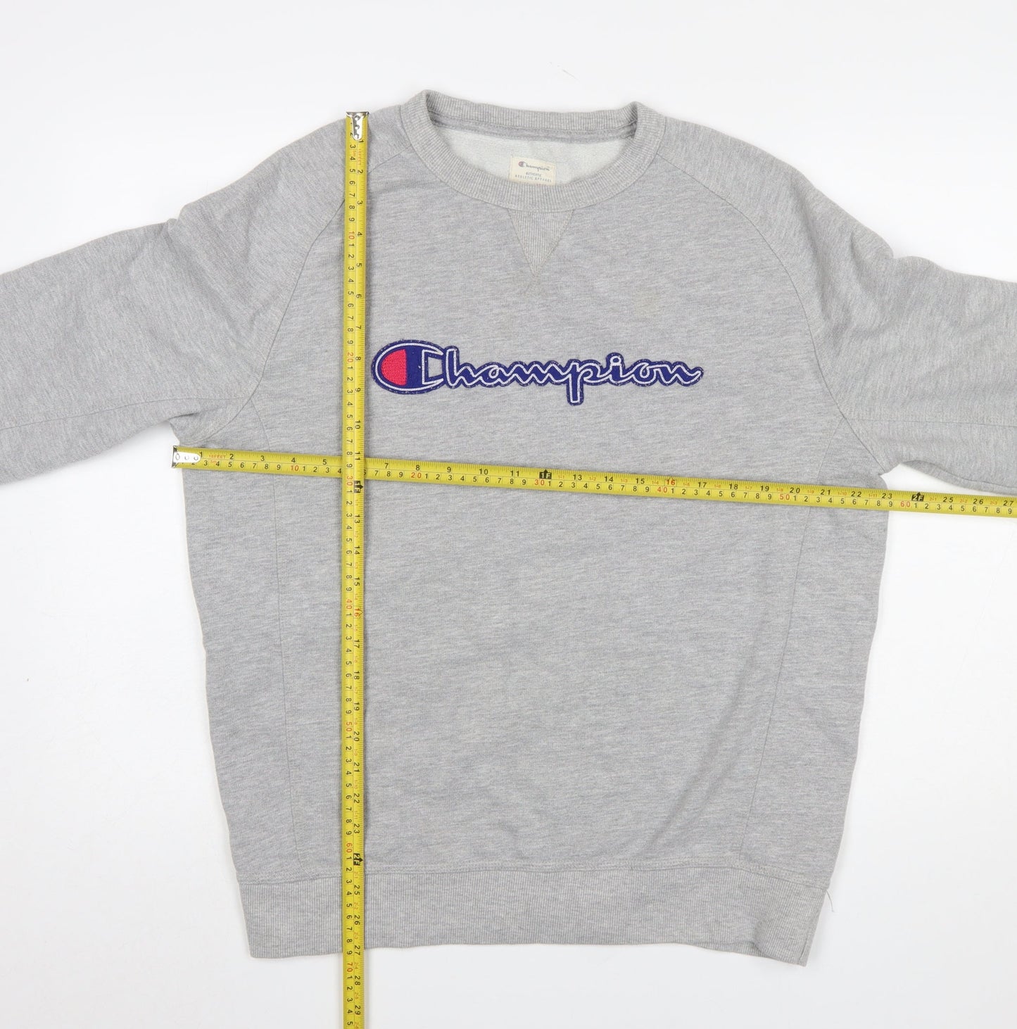 Mens UK Size L Champion Grey Pullover Sweatshirt