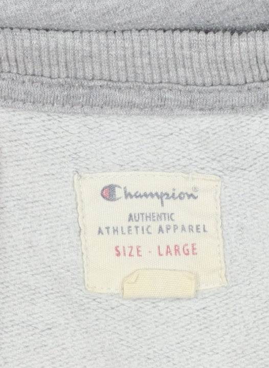 Mens UK Size L Champion Grey Pullover Sweatshirt