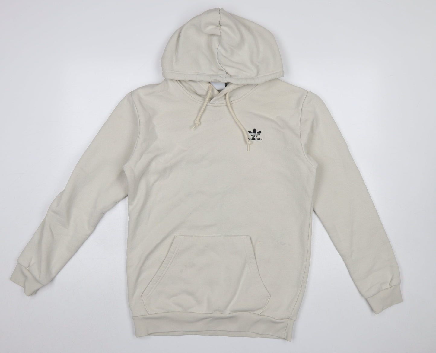 Mens UK Size S adidas Beige Pullover Hoodie