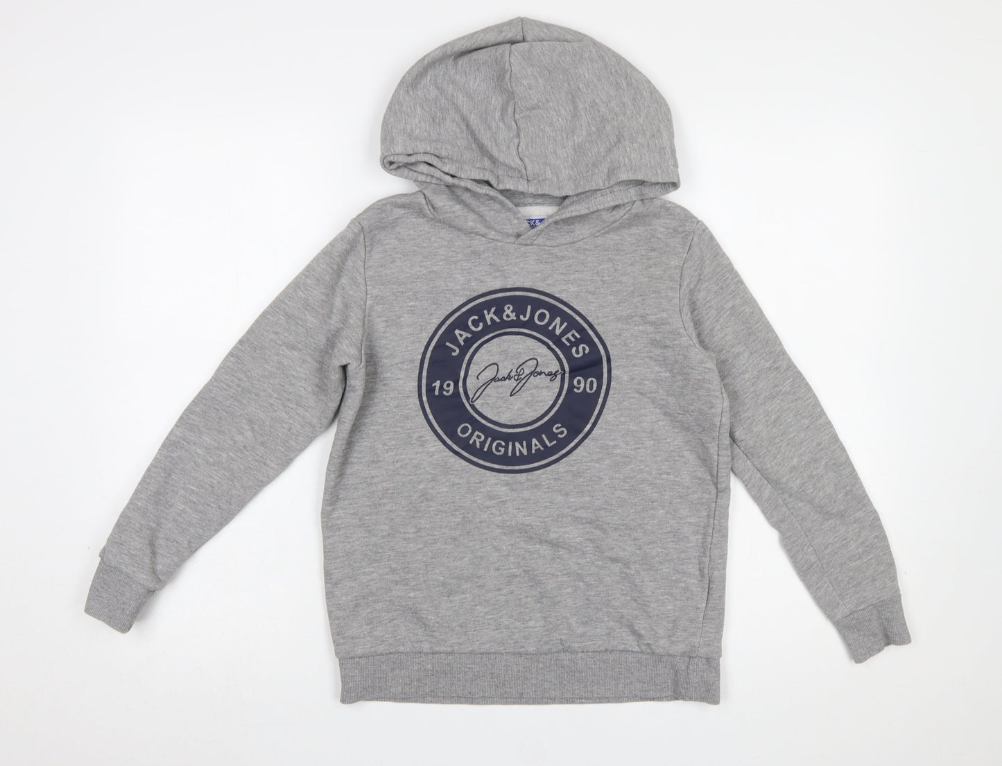 Boys UK Size 152 JACK & JONES Grey Pullover Hoodie