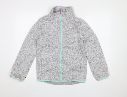 Girls UK Size 11-12 Years Trespass Grey Basic Jacket