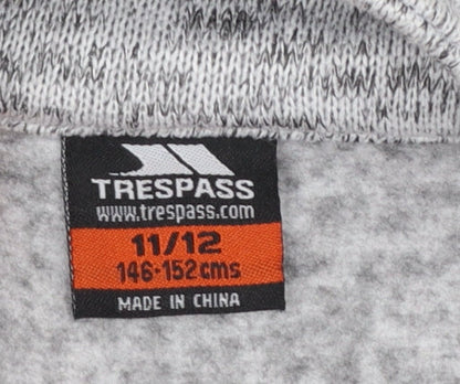 Girls UK Size 11-12 Years Trespass Grey Basic Jacket