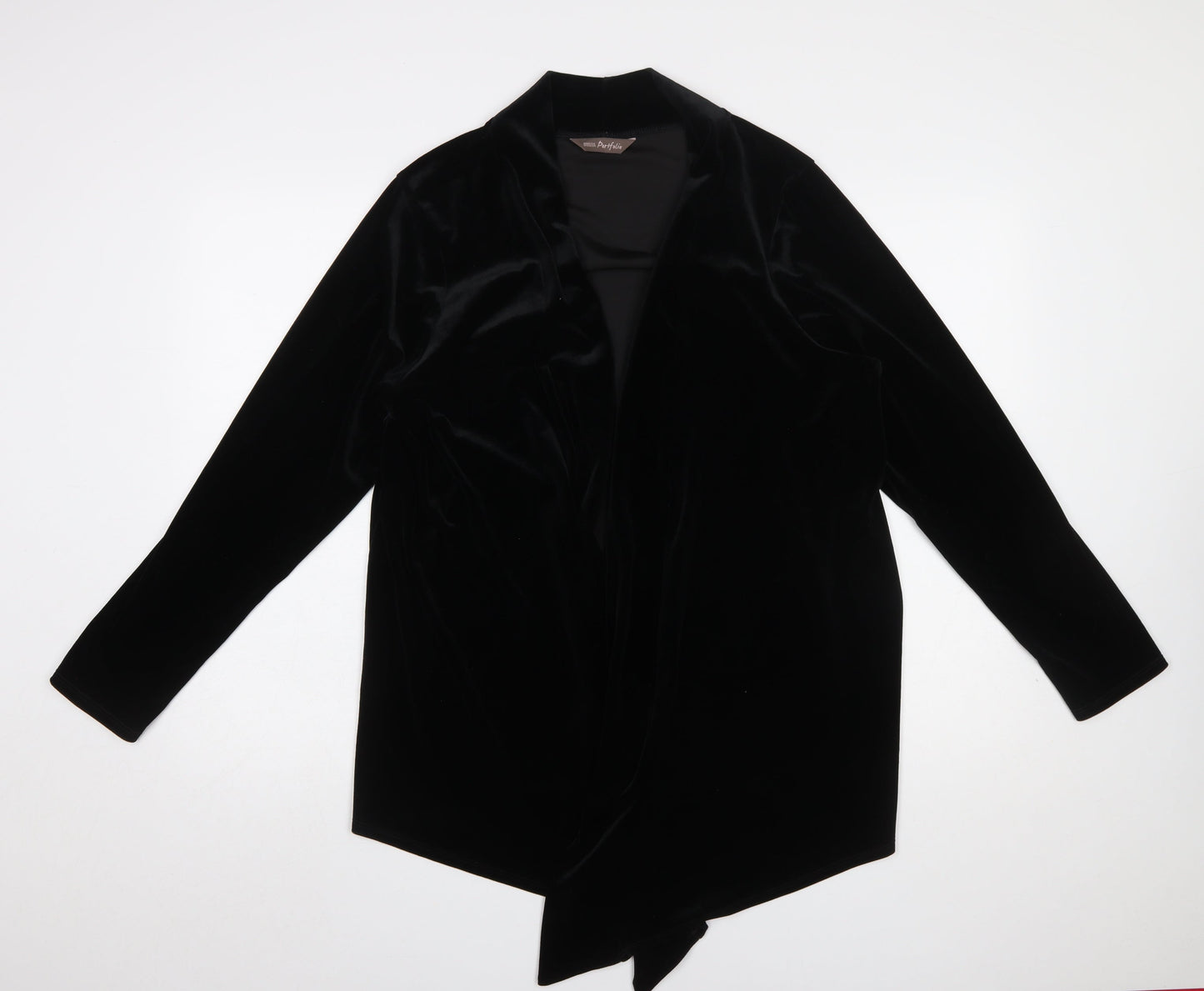 Womens UK Size 20 Marks and Spencer Black Wrap Blouse