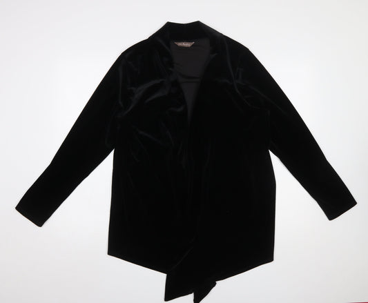 Womens UK Size 20 Marks and Spencer Black Wrap Blouse