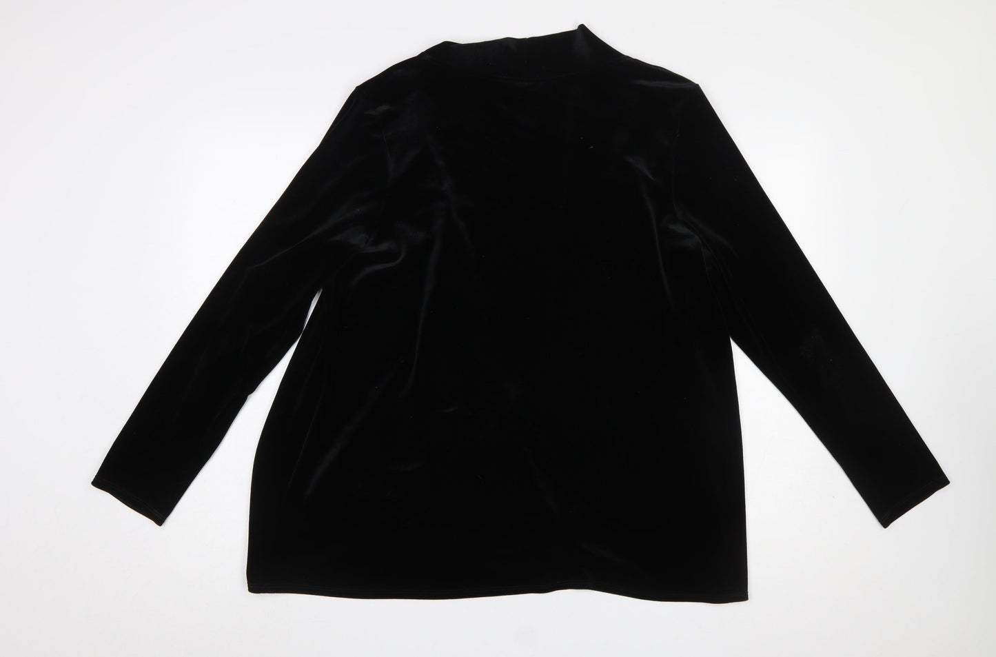 Womens UK Size 20 Marks and Spencer Black Wrap Blouse