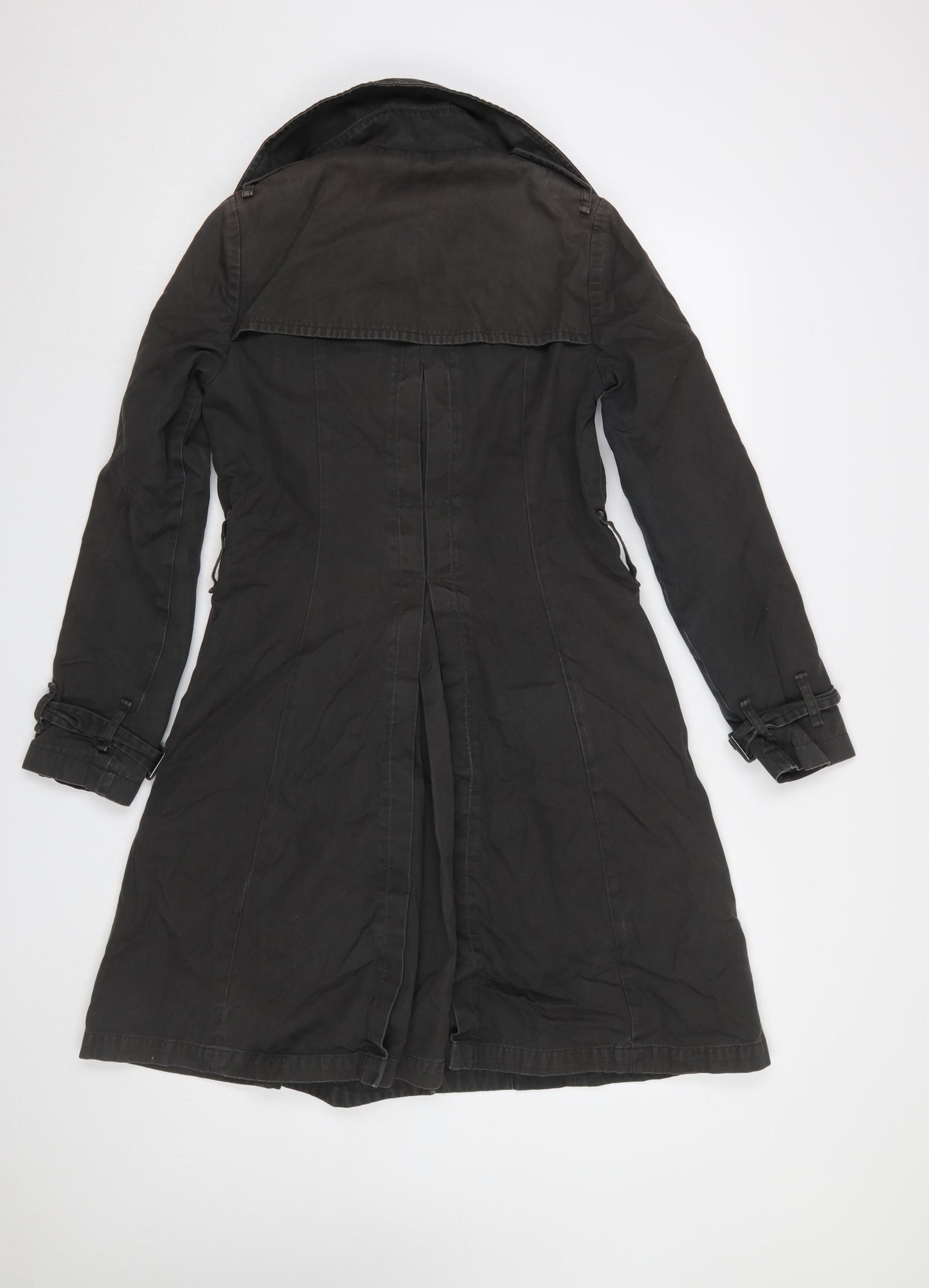 Womens UK Size 8 Gap Black Trench Coat