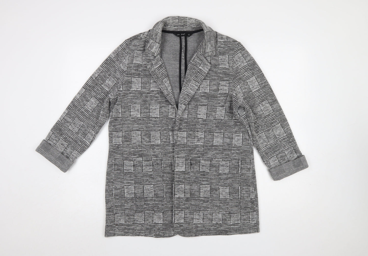Womens UK Size 12 F&F Regular Grey Blazer