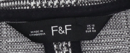 Womens UK Size 12 F&F Regular Grey Blazer