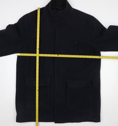 Mens UK Size XL Tokyo Laundry Black Overcoat