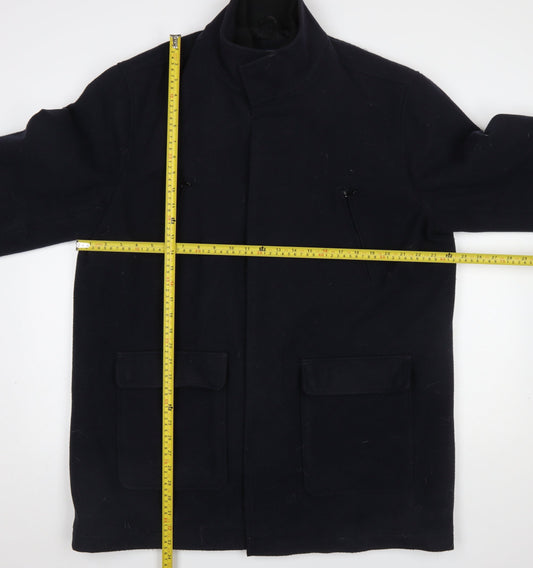 Mens UK Size XL Tokyo Laundry Black Overcoat