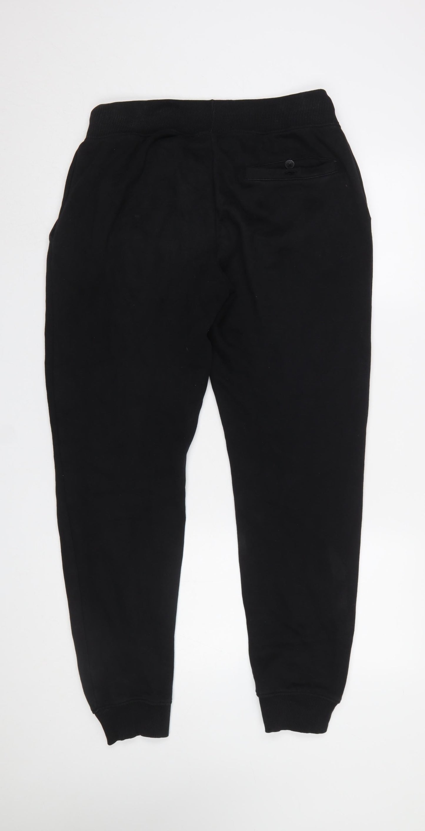 Mens UK Size M French Connection Regular Fit Jogger Black Trousers
