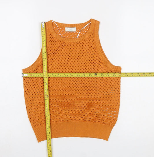 Womens UK Size XS JACQUELINE de YONG Orange Camisole Tank