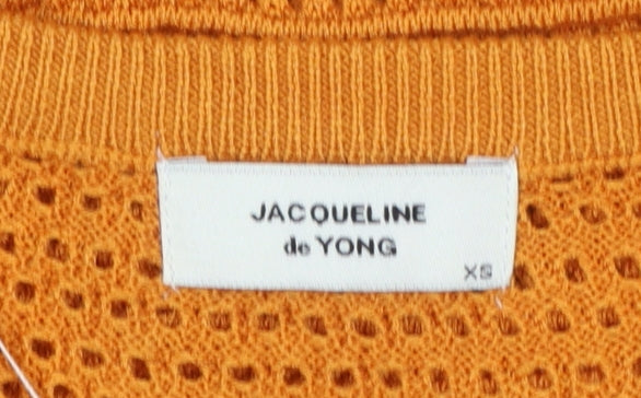 Womens UK Size XS JACQUELINE de YONG Orange Camisole Tank