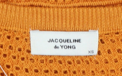 Womens UK Size XS JACQUELINE de YONG Orange Camisole Tank