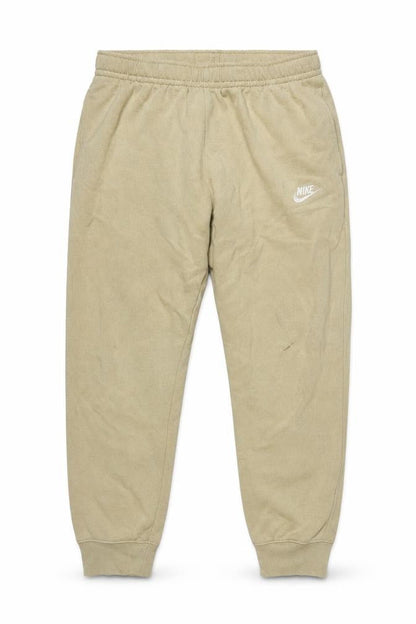 Nike Men's Beige Jogger Trousers S Regular Fit Elastic Waist