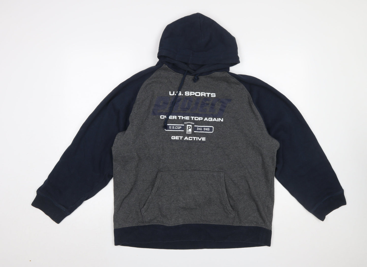 Womens UK Size XL vanVaan Grey Pullover Hoodie