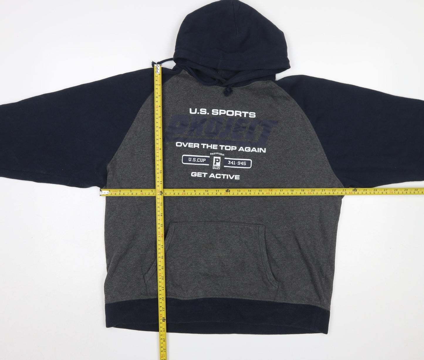 Womens UK Size XL vanVaan Grey Pullover Hoodie